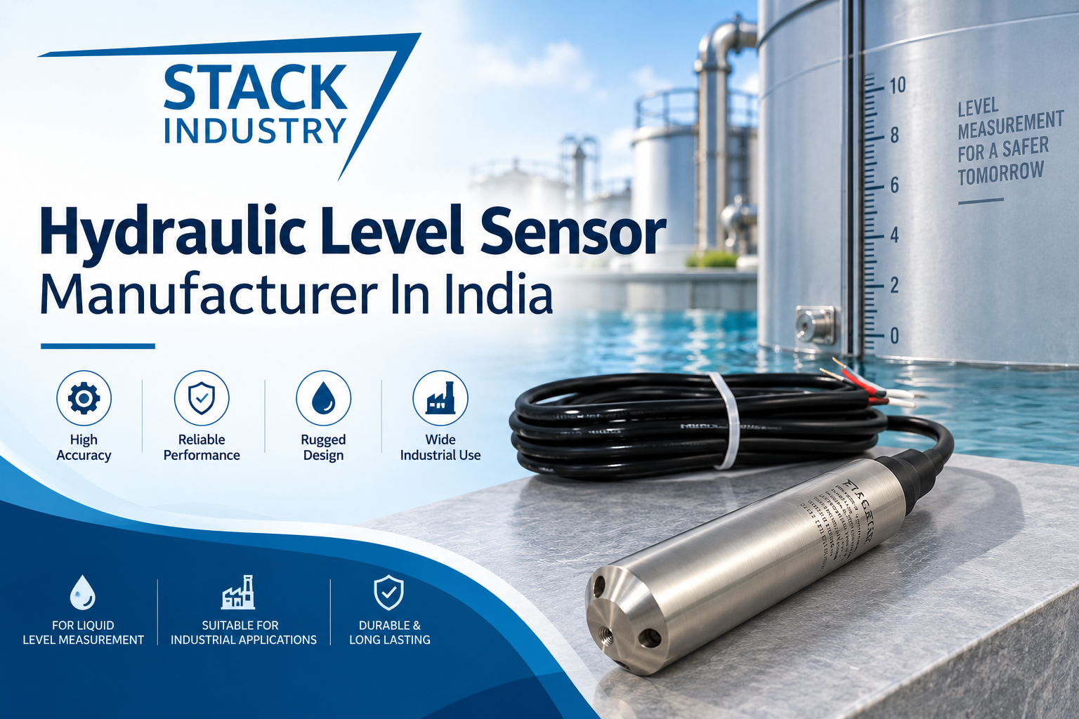 Hydraulic Level Sensor Manufacturer in India by STACK INDUSTRY
