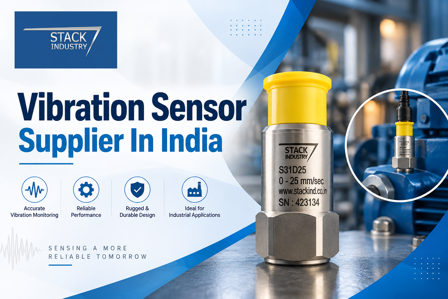 Vibration Sensor Supplier in India by Stack Industries
